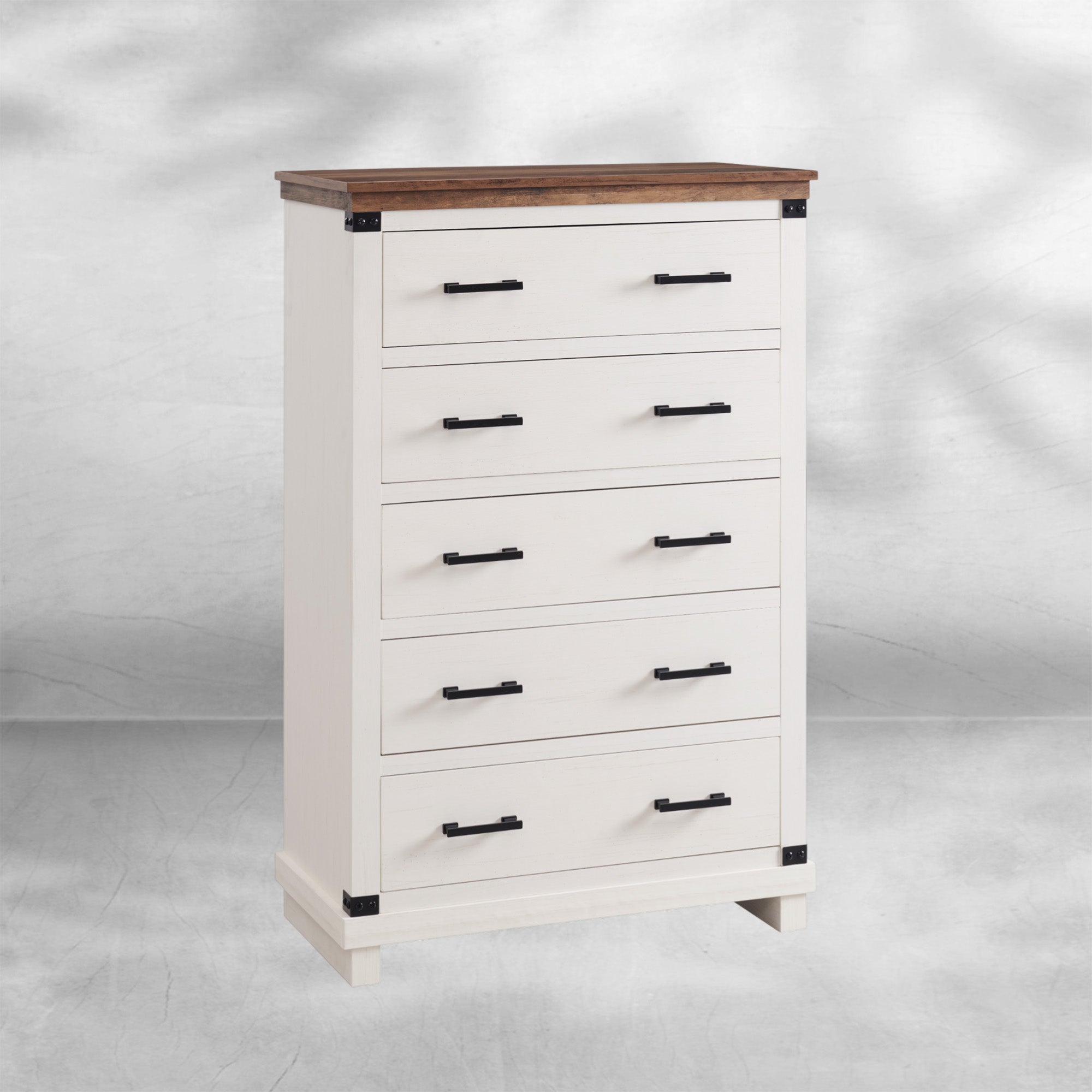 Farmhouse 5~8-Drawer Dresser: Rustic Wood Tall Chest for Bedroom