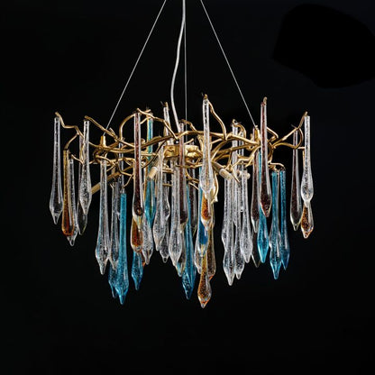 HA Teardrop Crystal Chandelier