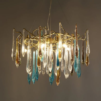 HA Teardrop Crystal Chandelier
