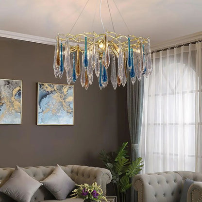 HA Teardrop Crystal Chandelier