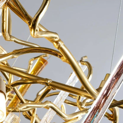 HA Teardrop Crystal Chandelier