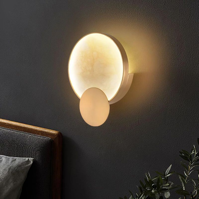 Terre Sve Alabaster Wall Sconce