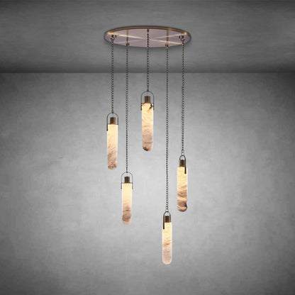 Theresa Alabaster Flint Additions Multi Hanging Pendant Lighting