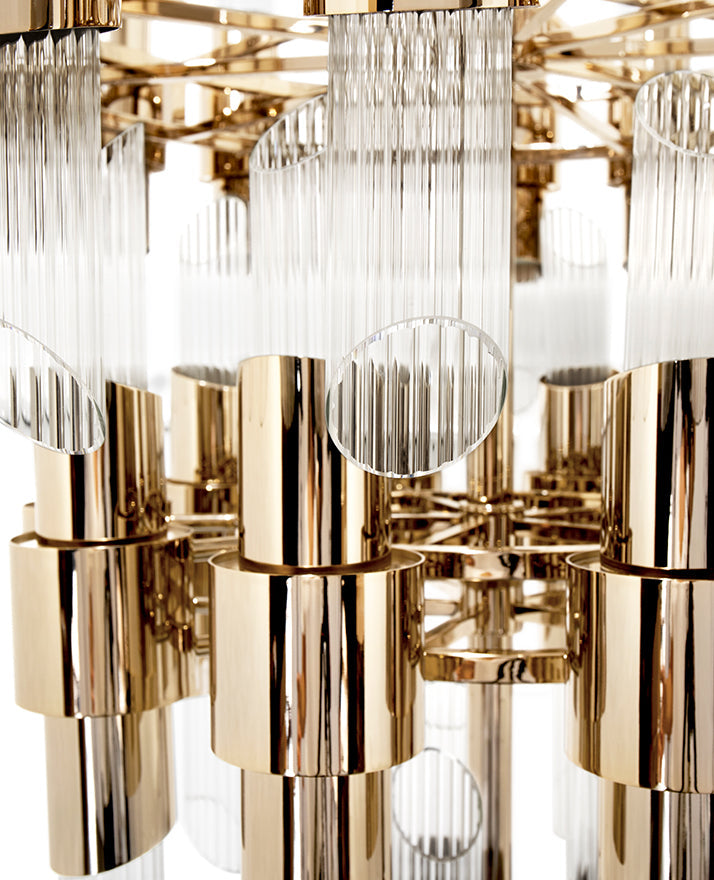 Luxury Tycho 70-Light Crystal Modern Chandelier