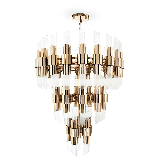 Luxury Tycho 70-Light Crystal Modern Chandelier