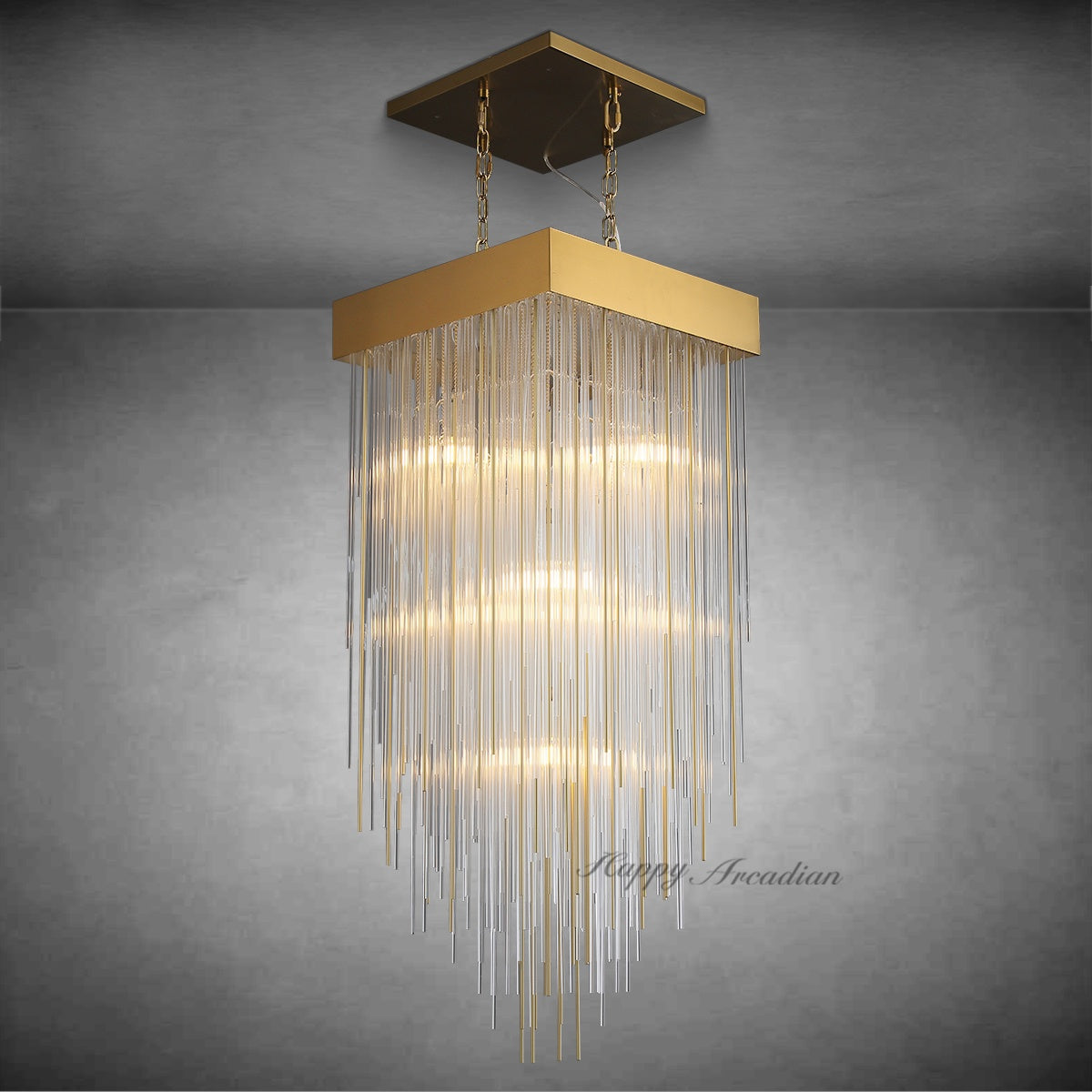 Siren Series Elegant Glass Chandelier Fixture Living Room