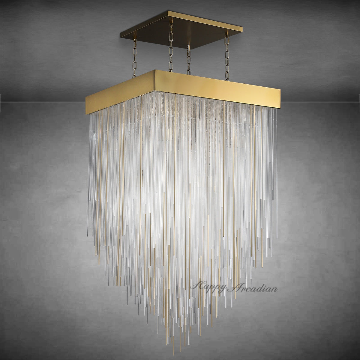 Siren Series Elegant Glass Chandelier Fixture Living Room