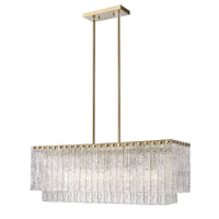 Haloire Linear Glass Chandelier