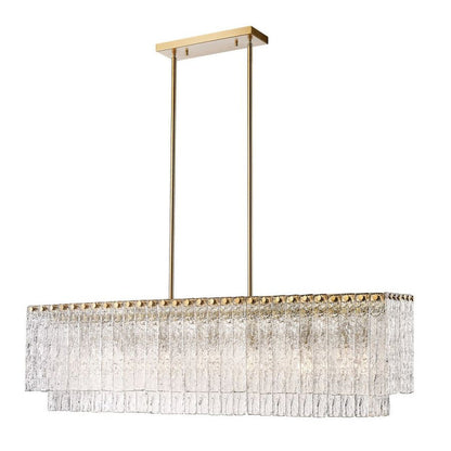 Haloire Linear Glass Chandelier
