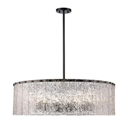 Haloire  Round Glass Chandelier
