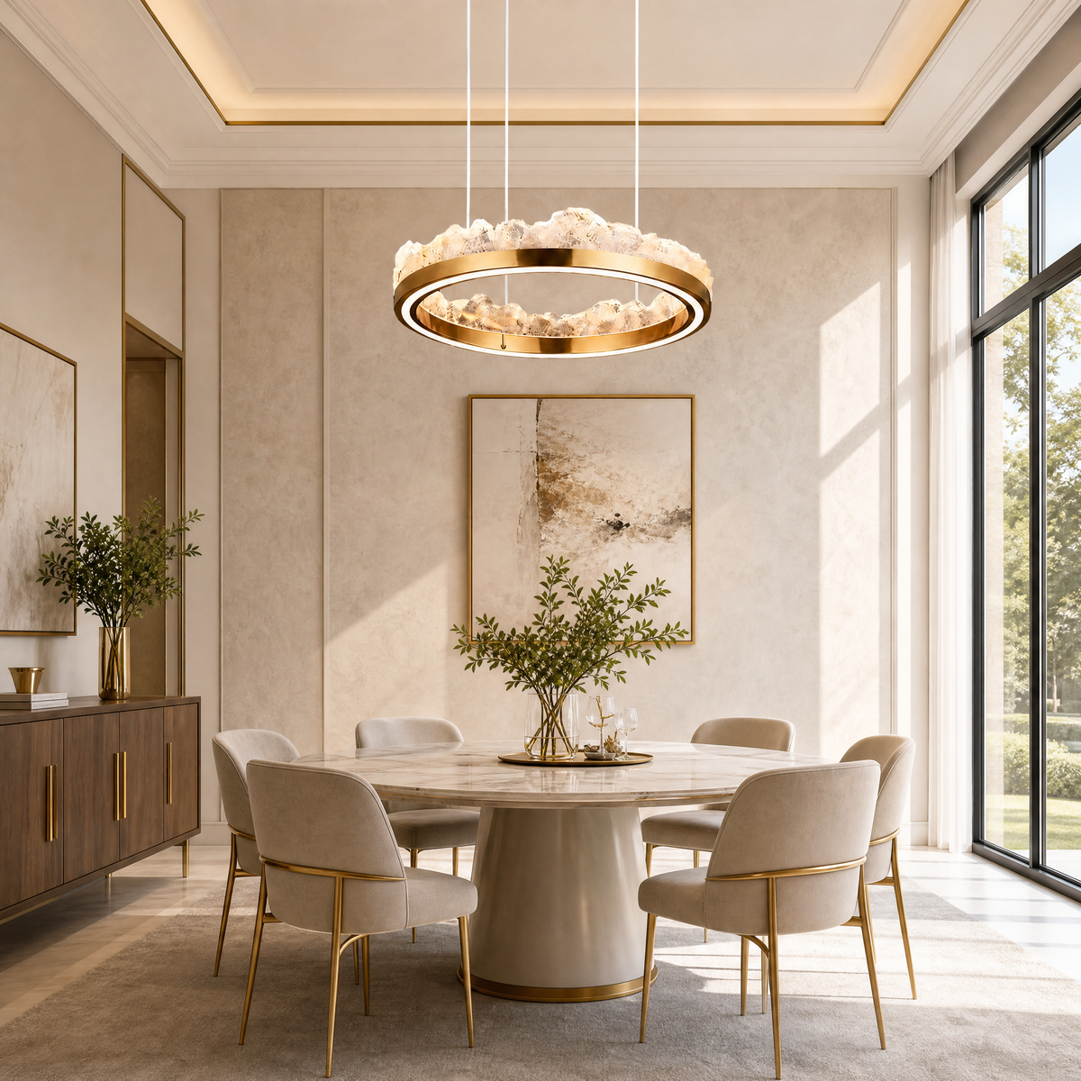 Vast Realm Modern Sculptural Pendant Light