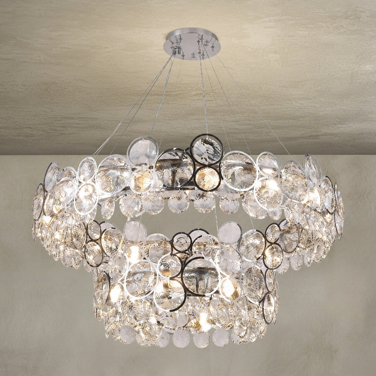 Velo Crystal Crown Chandelier
