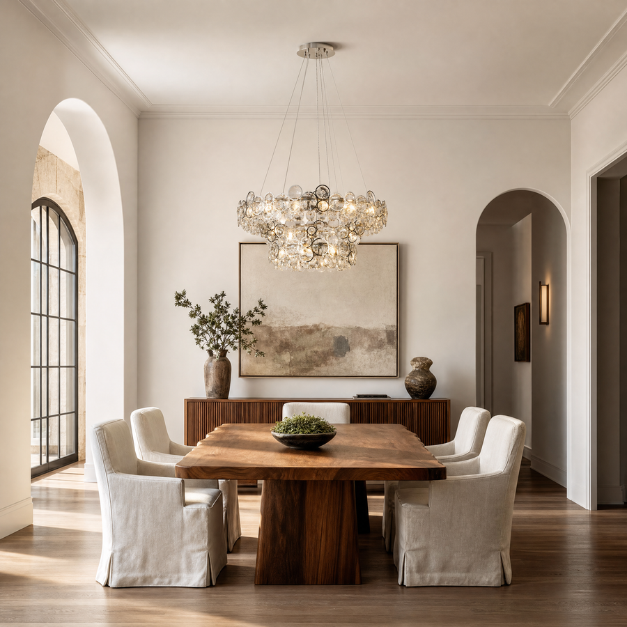 Velo Crystal Crown Chandelier
