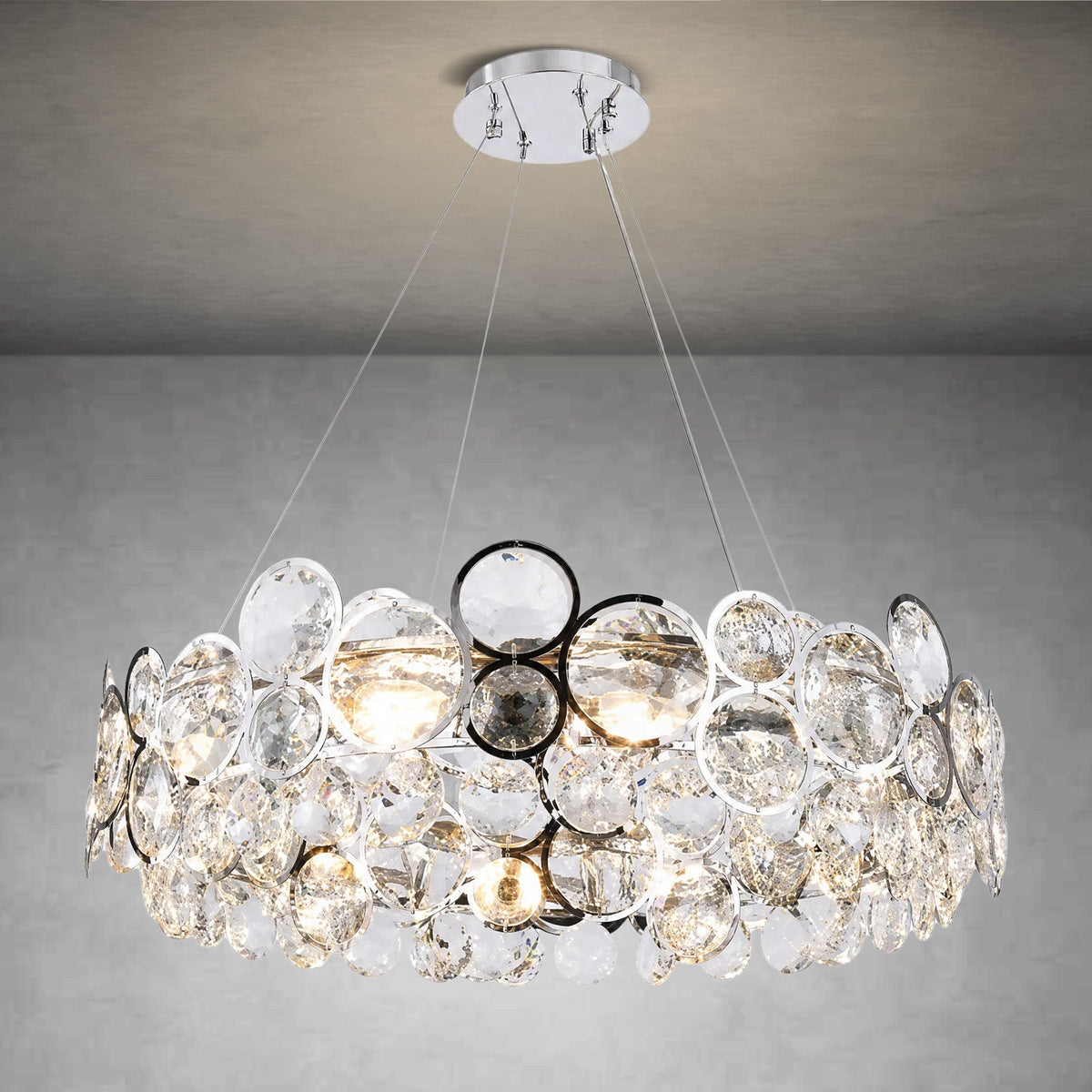 Velo Crystal Globe Chandelier