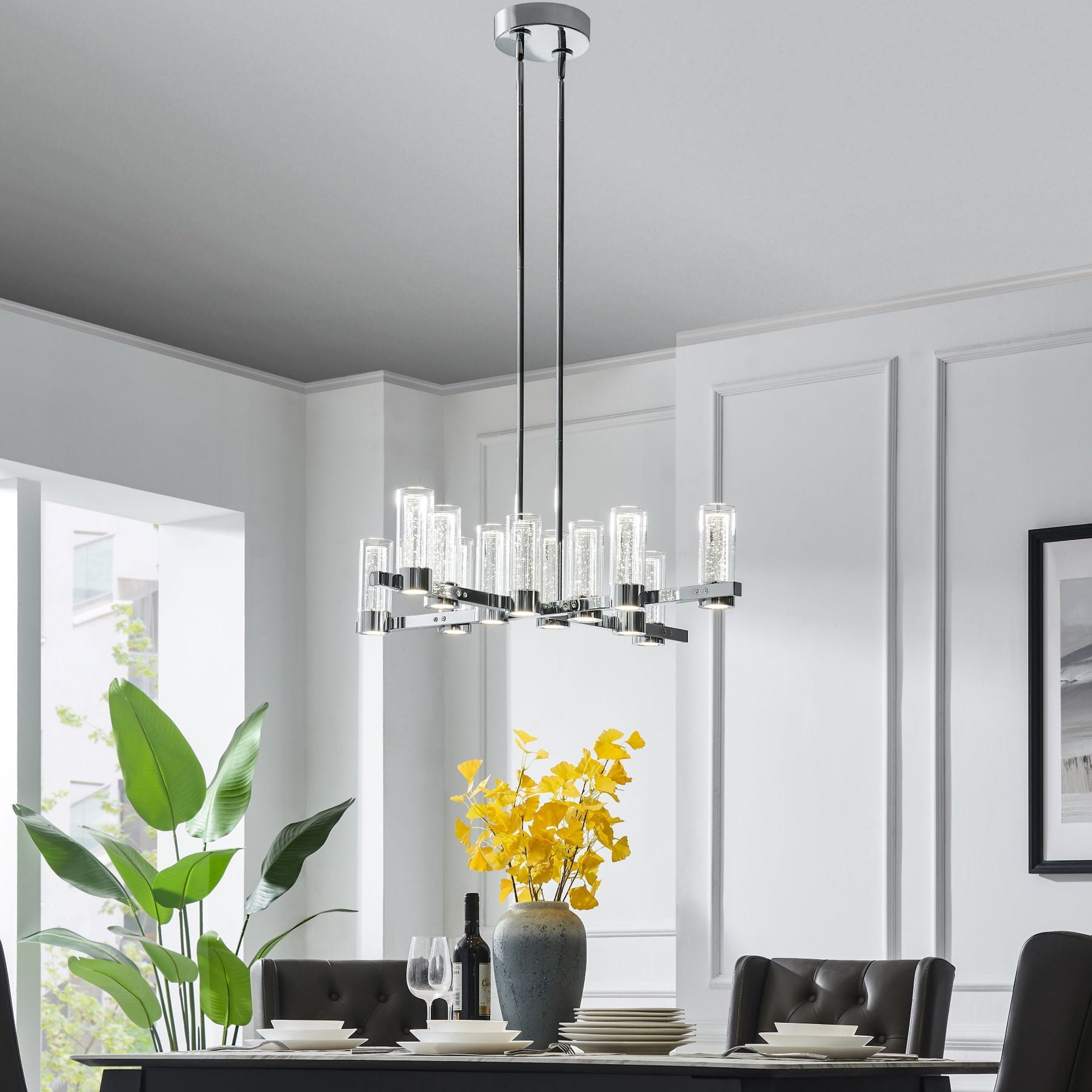 Victory 12 Light Chandelier Chrome