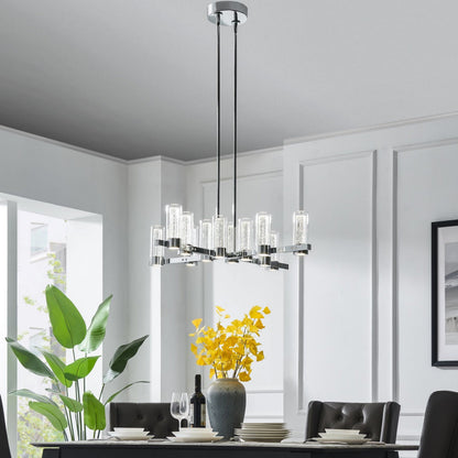 Victory 12 Light Chandelier Chrome
