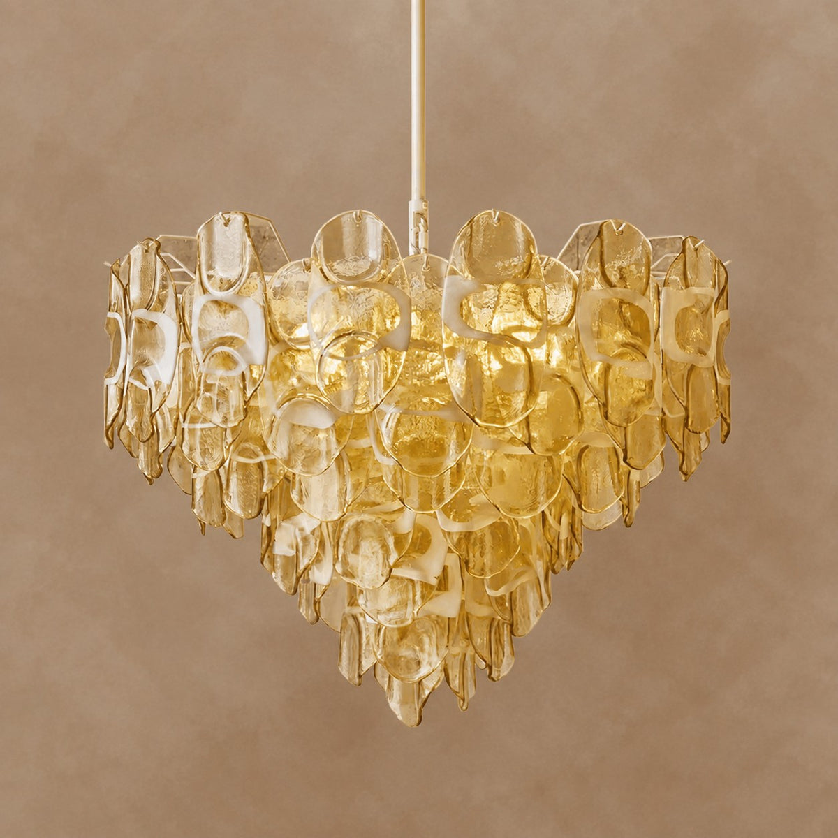 Vivara Glass Chandelier 39.4"