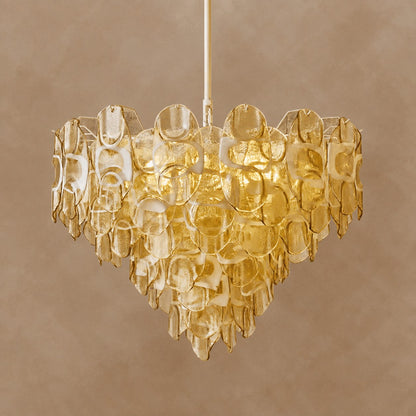 Vivara Glass Chandelier 39.4"