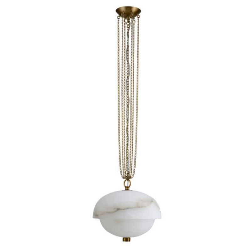 Alabaster Volterra LED Pendant 17''