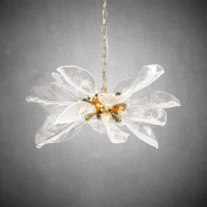 Modern Crystal Leaf Chandelier