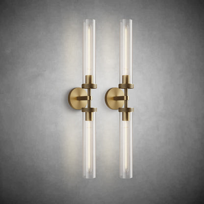 Modern Glass Tube Wall Lamp (2 Pieces)