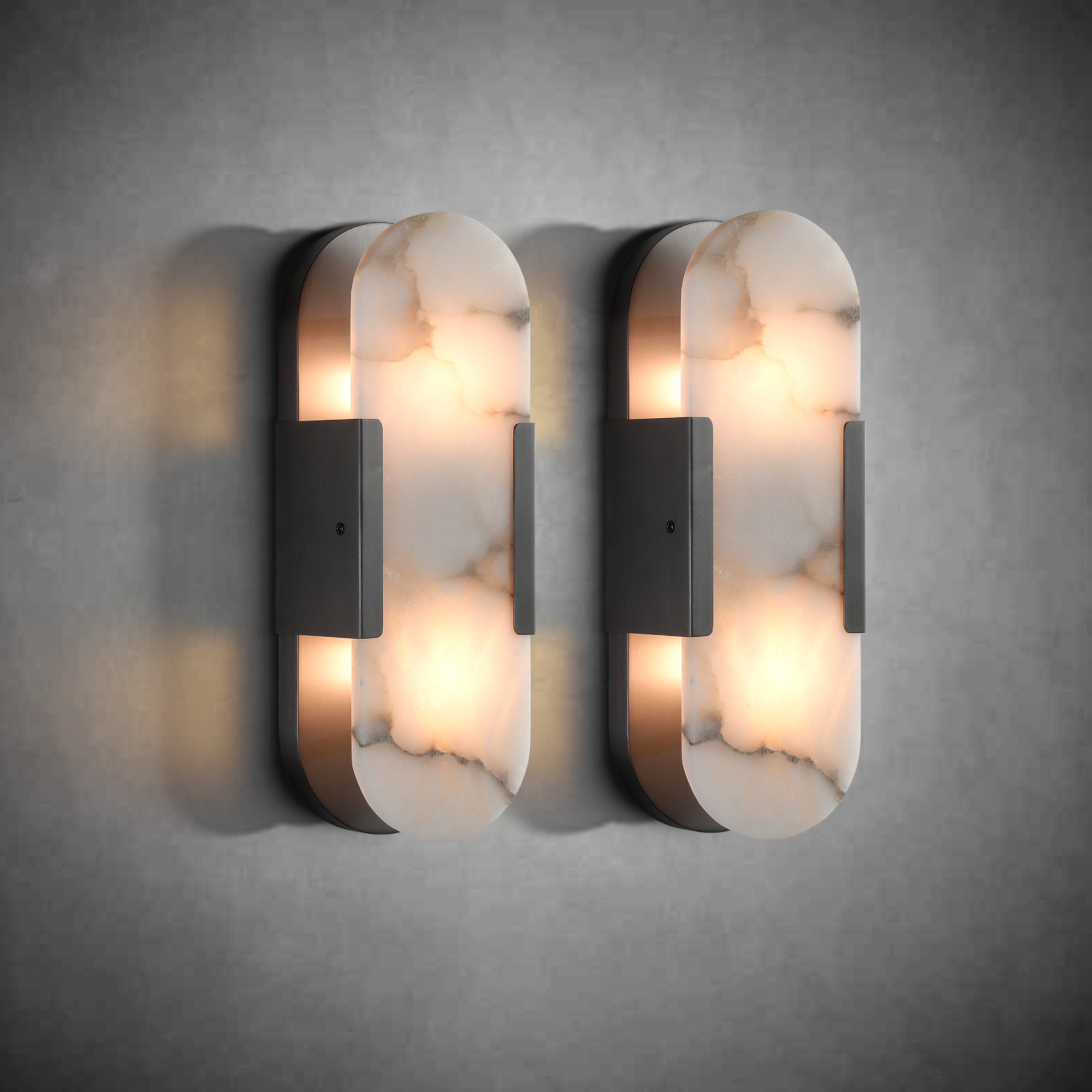 Alabaster Wall lamp Set (2 Pieces)