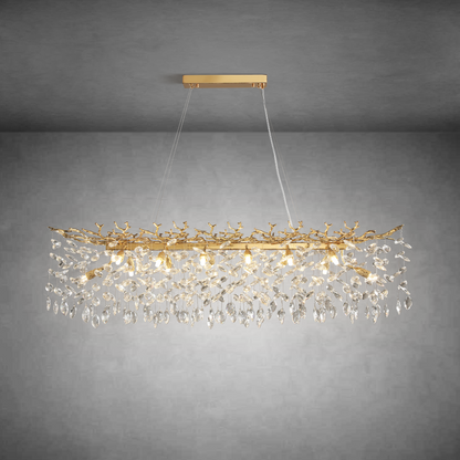 Modern Gold Tree Branch Crystal Chandelier