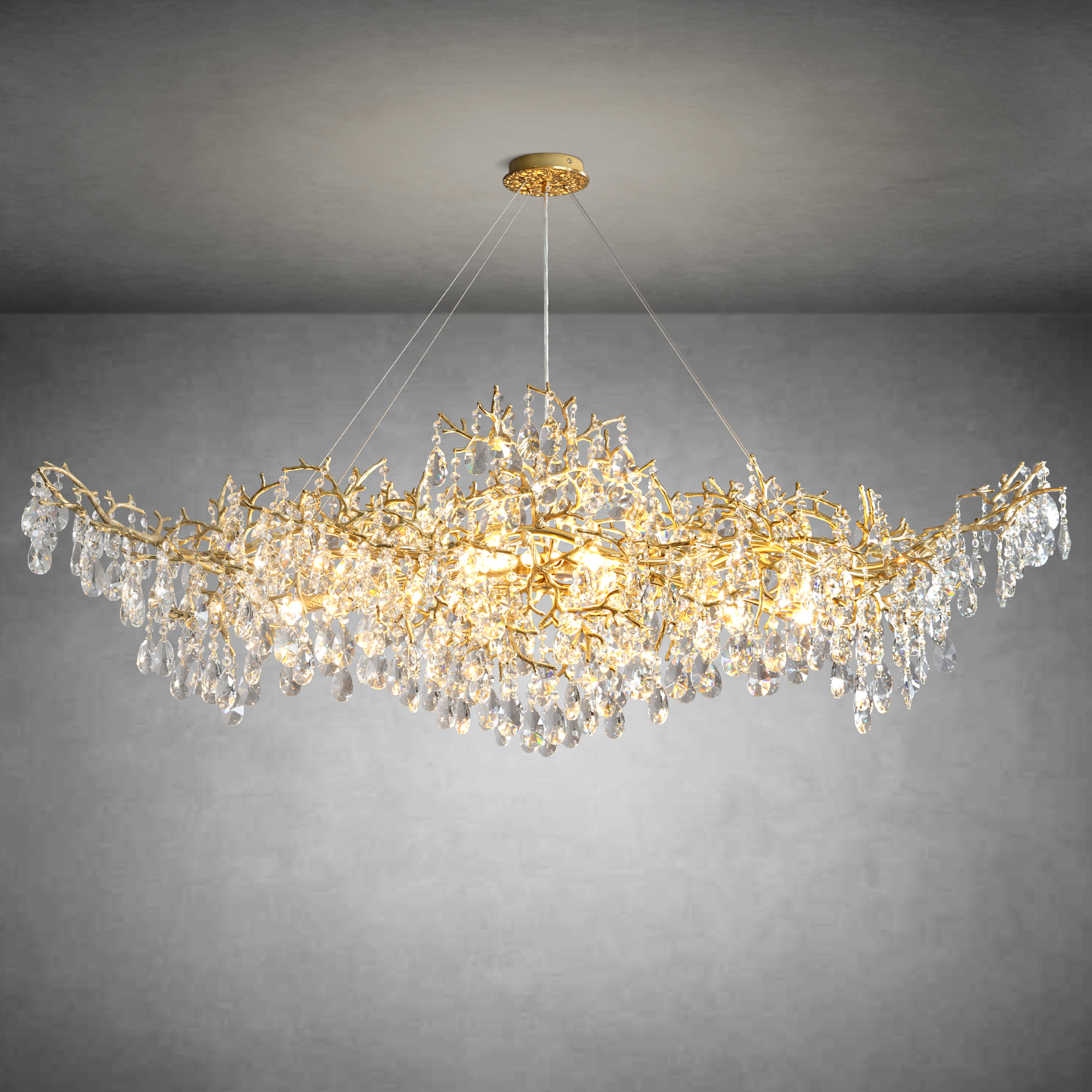 Modern Tree Crystal Chandelier