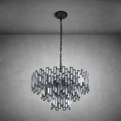 Modern Round K9 Crystal Chandelier