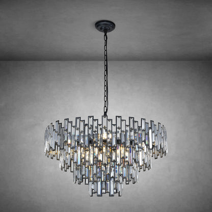 Modern Round K9 Crystal Chandelier