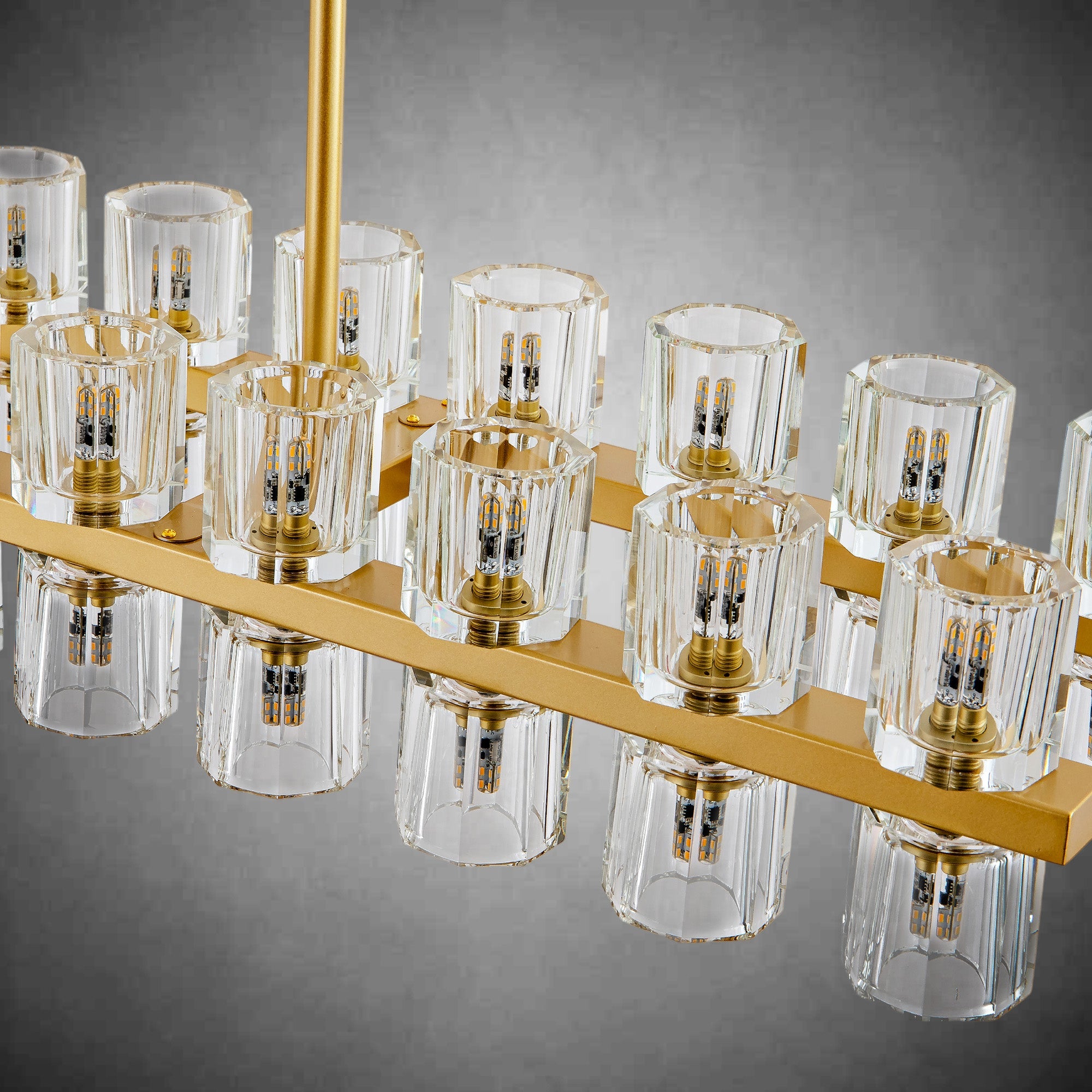 Modern Round Chandelier,K9 Crystal Chandeliers for Dining Room