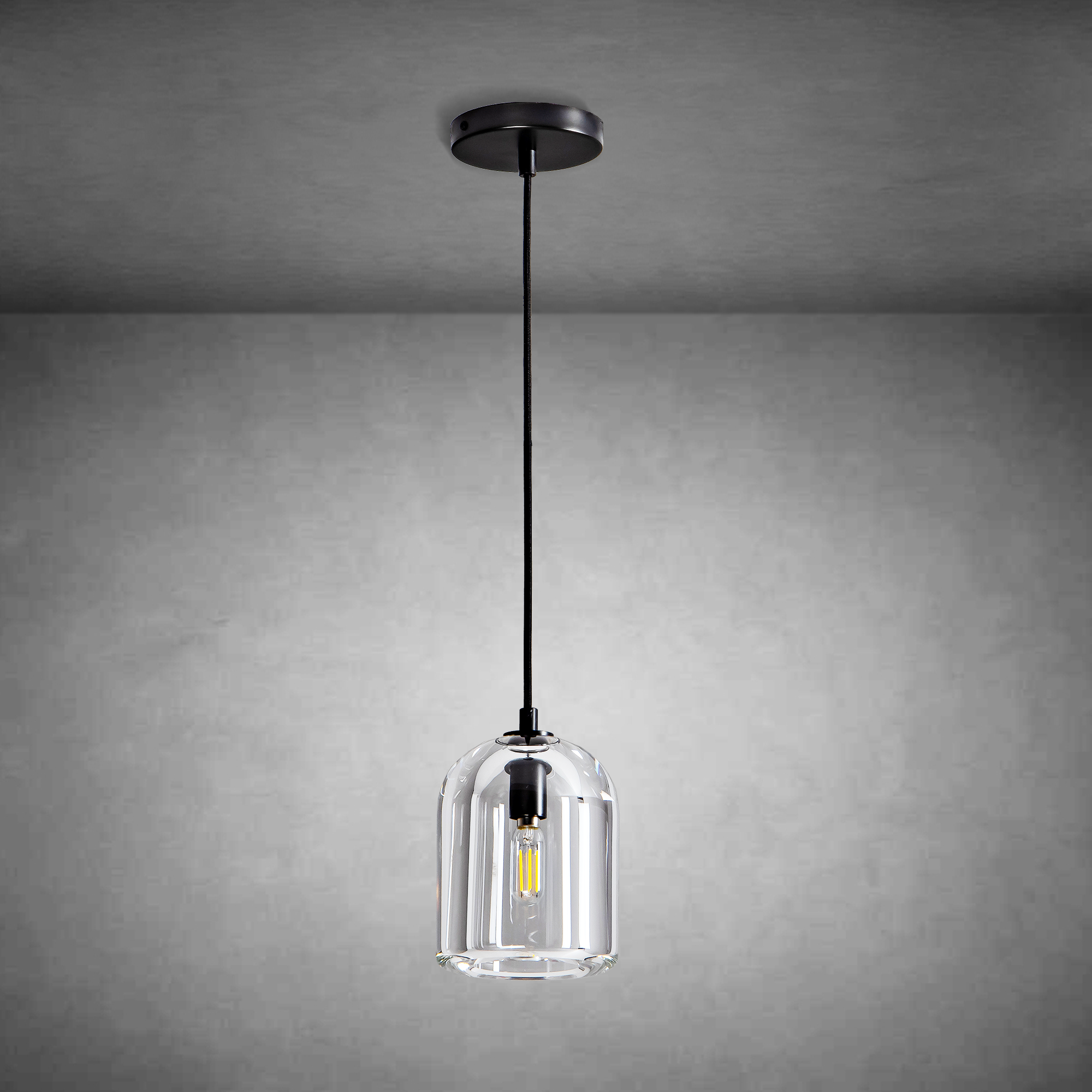 Crystal Modern Bell-Shaped Pendant Light