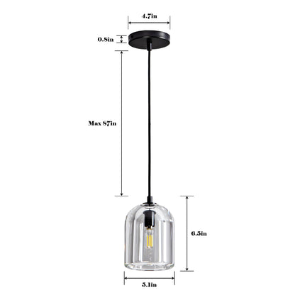 Crystal Modern Bell-Shaped Pendant Light