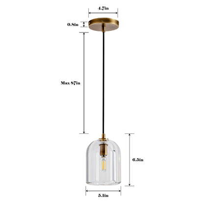 Crystal Modern Bell-Shaped Pendant Light
