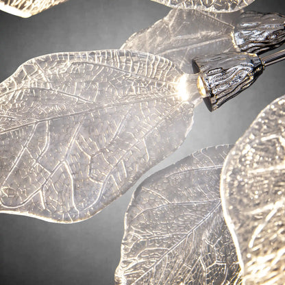 Modern Crystal Leaf Chandelier