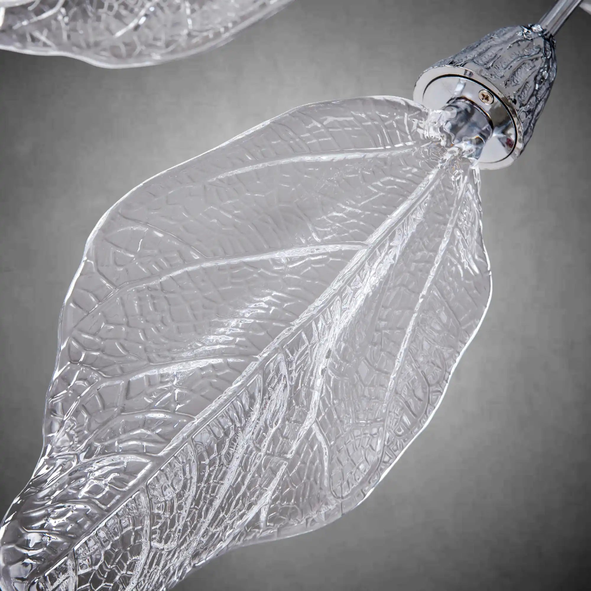 Modern Crystal Leaf Chandelier