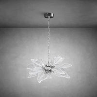 Modern Crystal Leaf Chandelier