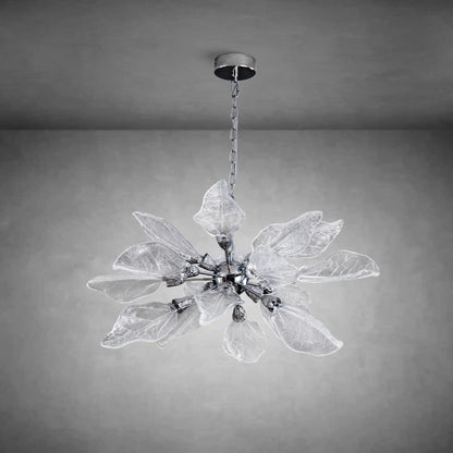Modern Crystal Leaf Chandelier