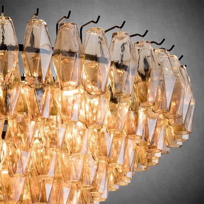 37" Extra Large Chandelier 14-Light Gold Modern Round Chandelier for Living Room