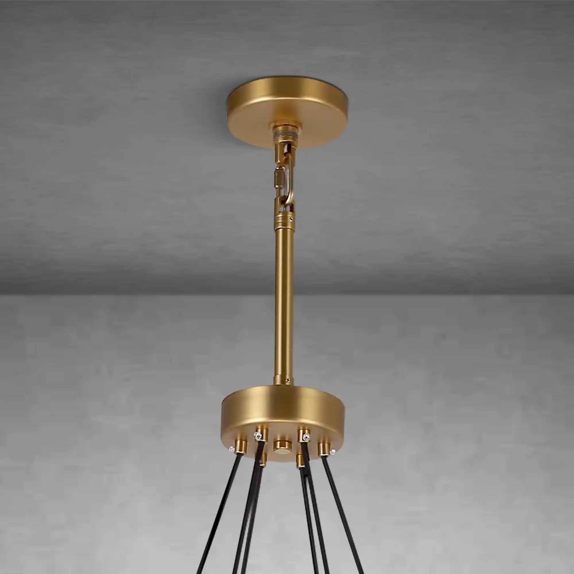 Round Crystal Chandelier, 36" K9 Crystal Chandeliers for Dining Room