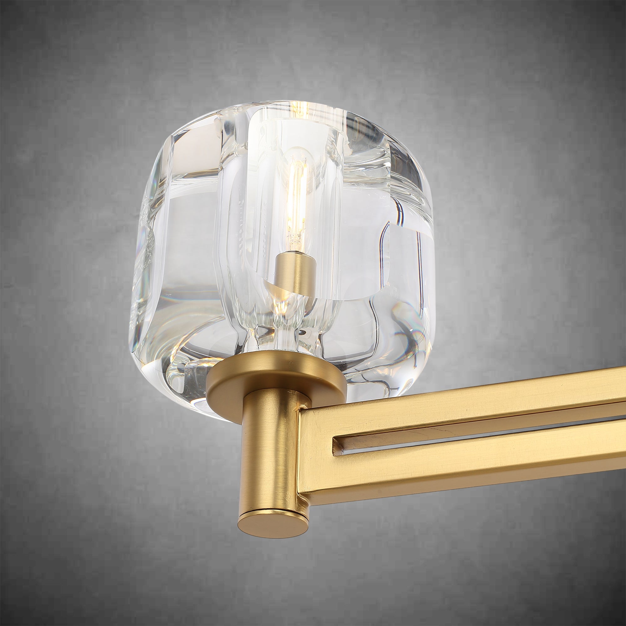 Plsintly Modern Crystal Chandelier, 54"