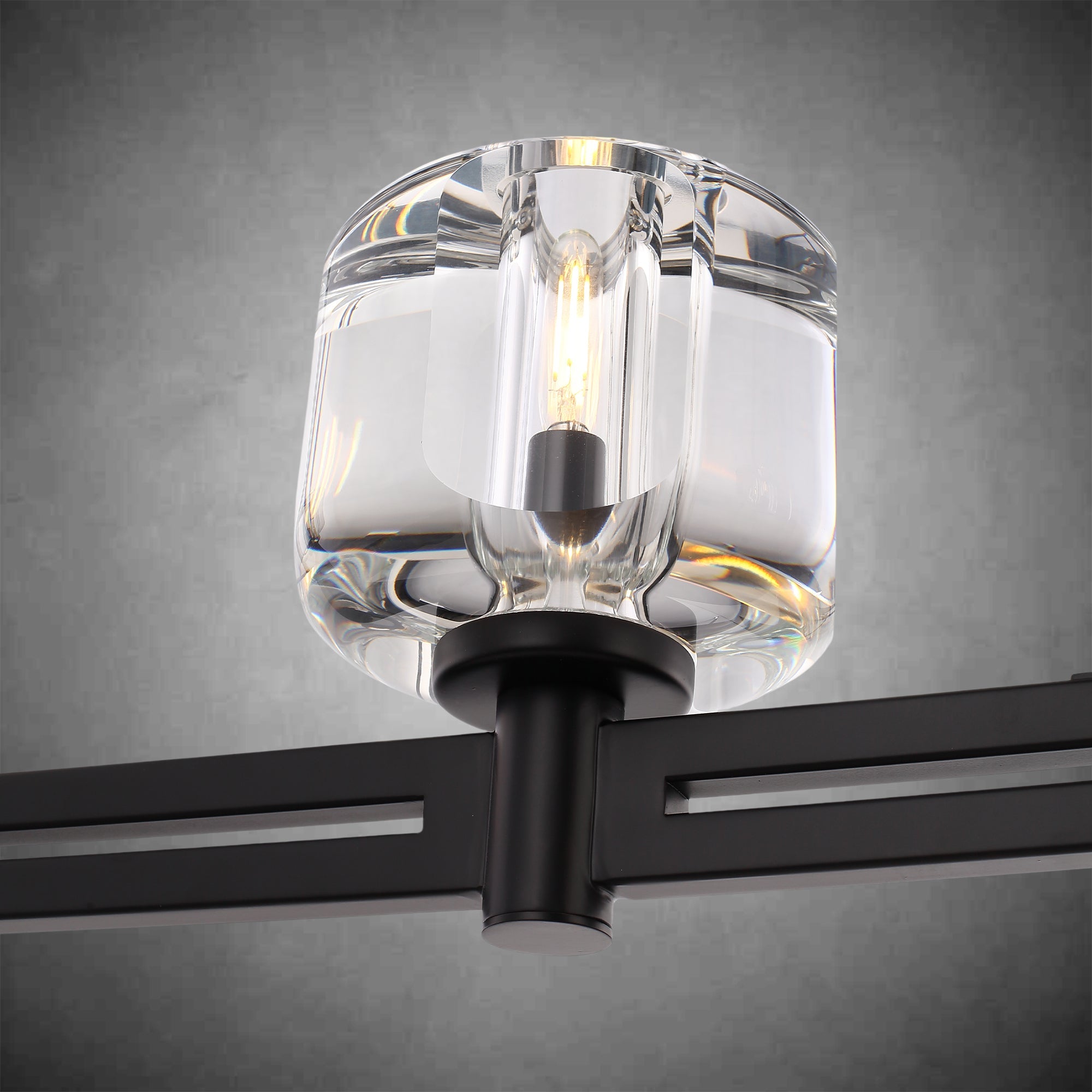 Plsintly Modern Crystal Chandelier, 54"