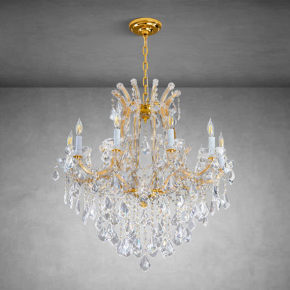 Modern Crystal Chandeliers, Gold Candle Chandelier