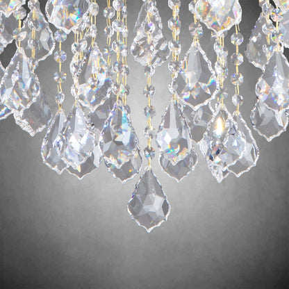 Modern Crystal Chandeliers, Gold Candle Chandelier