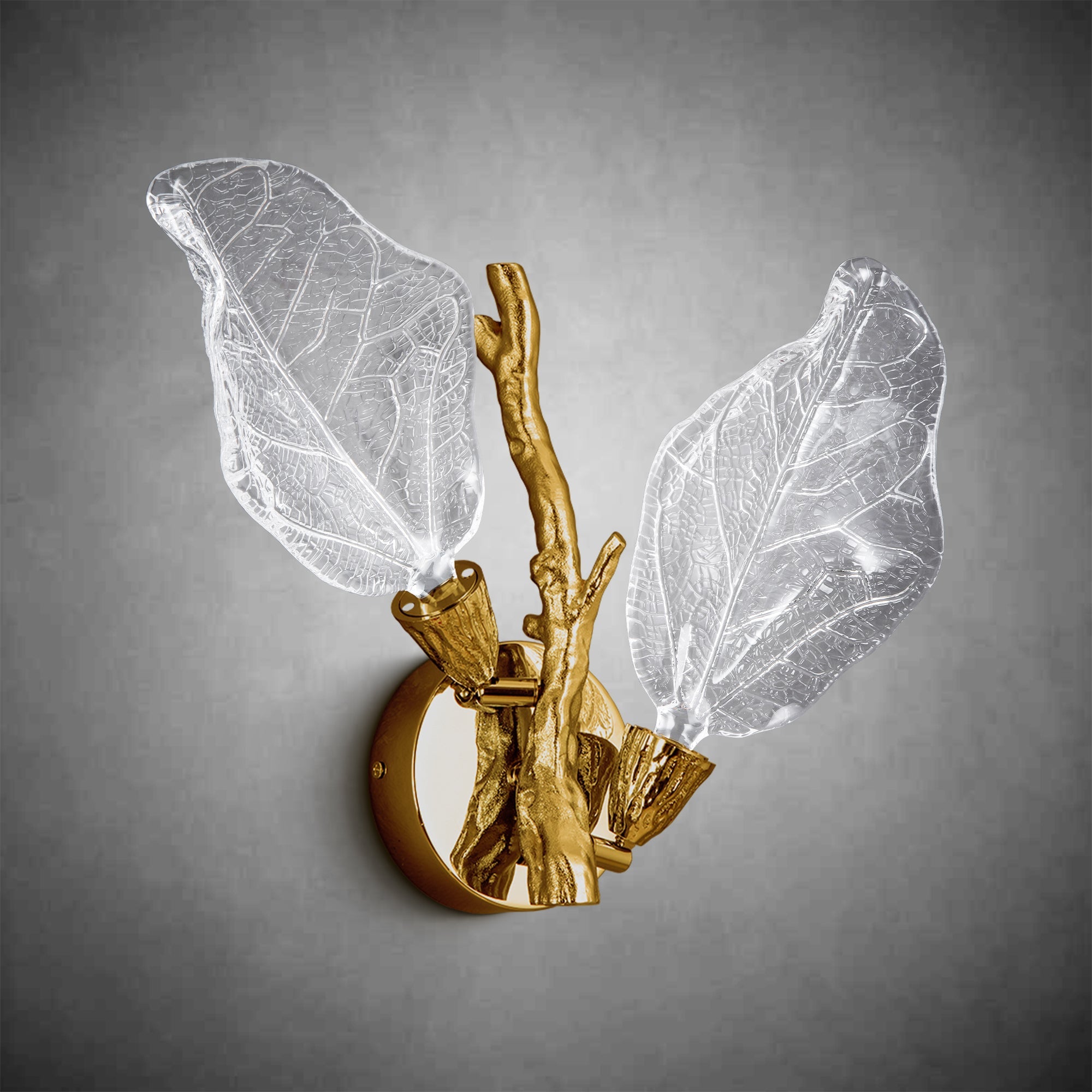 Silver Leaf Dimmable LED Wall Sconce – Modern Home Lighting
