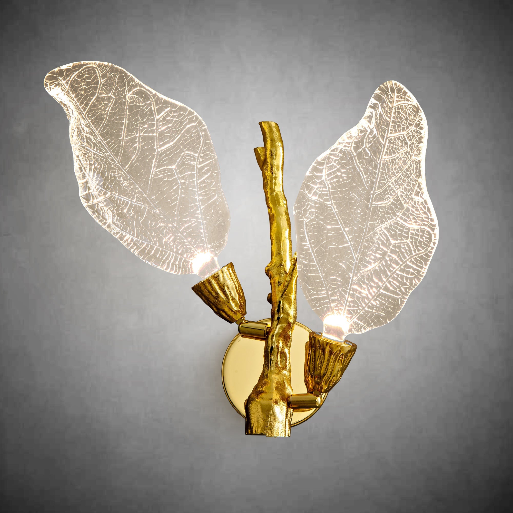 Silver Leaf Dimmable LED Wall Sconce – Modern Home Lighting