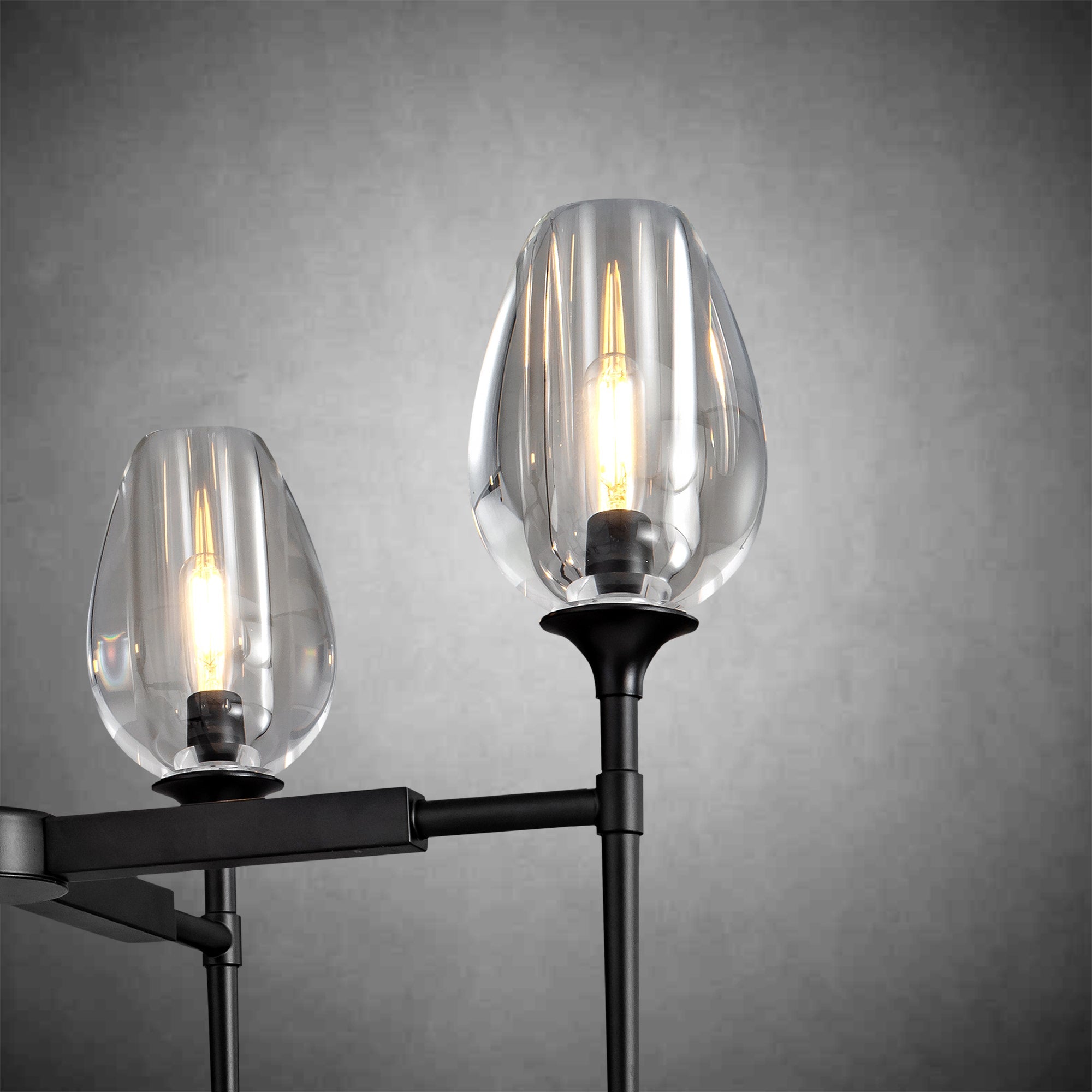 Crystal Black Pendant Lights Kitchen Island