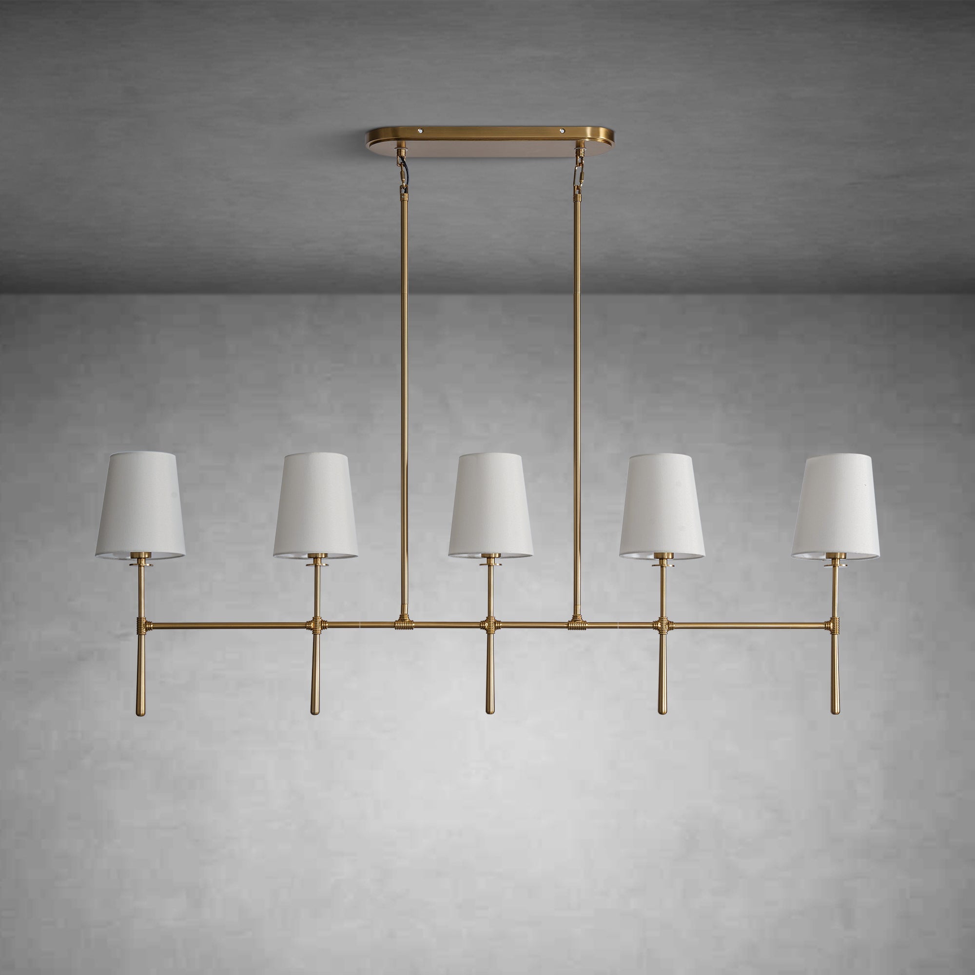 White Fabric Pendant Lamp