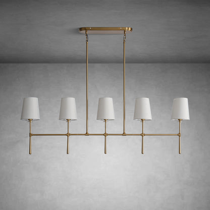 White Fabric Pendant Lamp