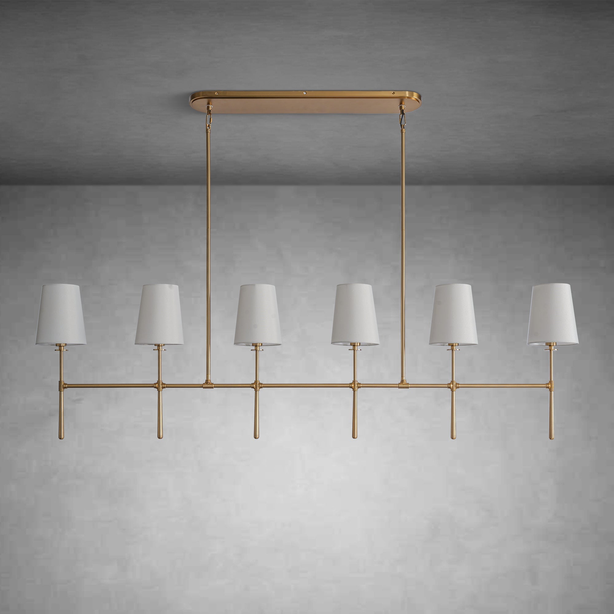 White Fabric Pendant Lamp